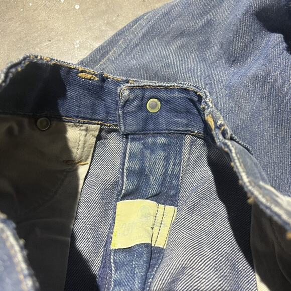 Vintage 60s Wrangler Blue Bell Dark Sanforized Jeans 26x31 - Picture 8 of 8